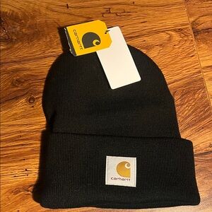 Carhartt Classic Black Knit Cuffed Beanie Hat